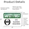Signmission 5 in Height, 7 in Width, Vinyl Decal, Rectangle OS-2PACK-SF-D-57-L-10593 - alternate 5
